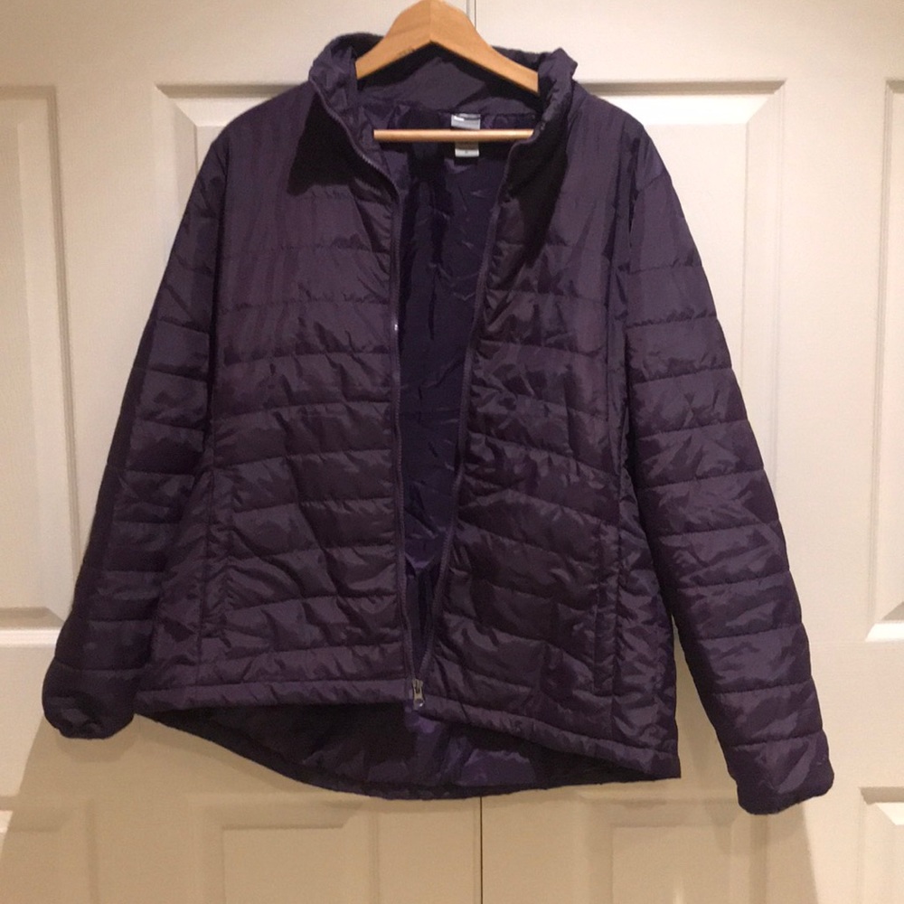 Champion purple puffer jacket